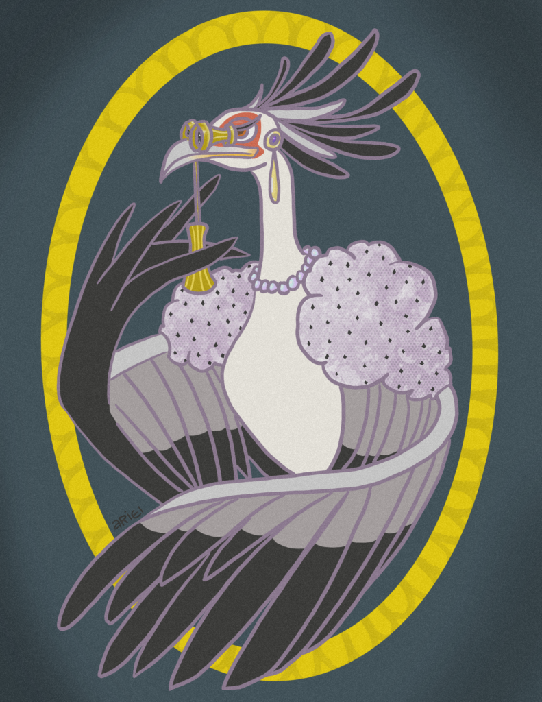 Secretary Bird at the Opera