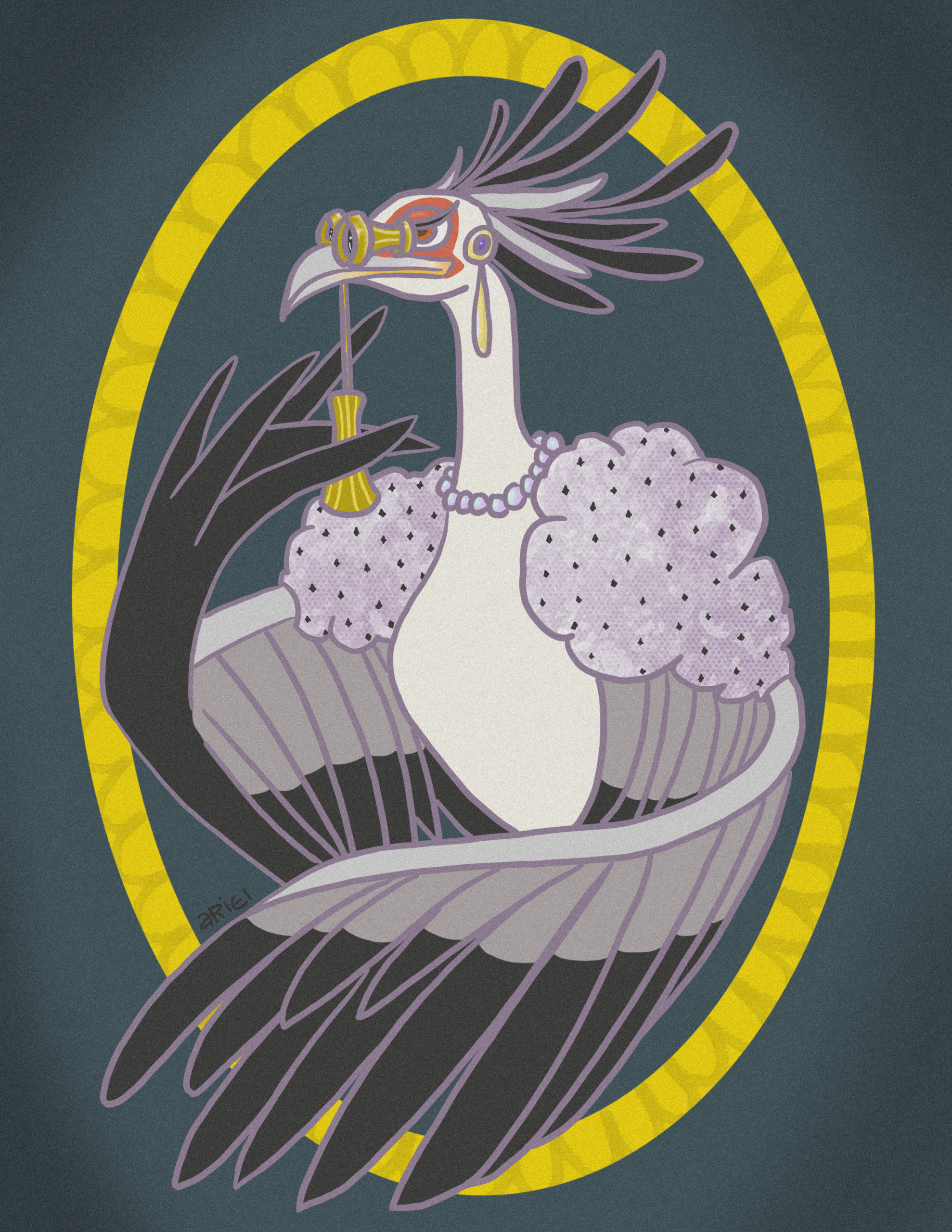 Secretary Bird at the Opera